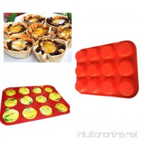 VWH Silicone Muffin and Cupcake Baking Pan Non-stick Baking Mold - B06Y6KRH1Z